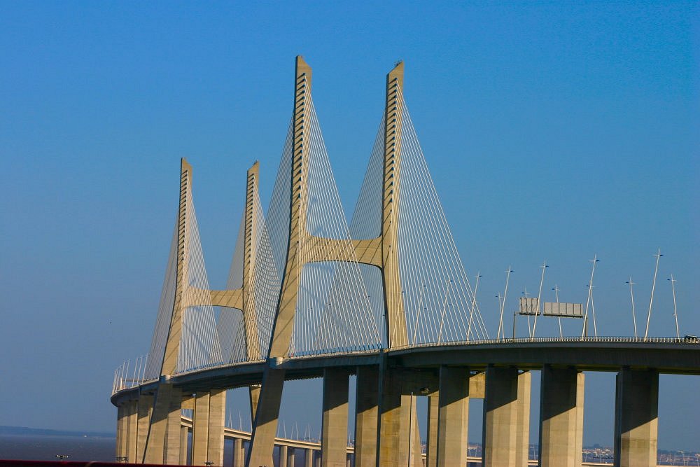 photo "Vasco da Gama Bridge" tags: architecture, landscape, 