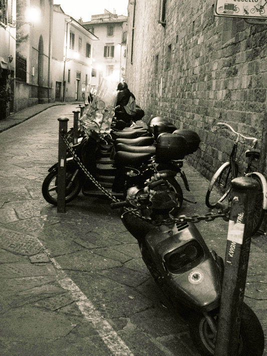фото "Флоренция. Вечер." метки: черно-белые, путешествия, Европа