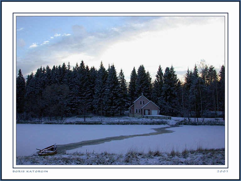 photo "Ferry" tags: landscape, forest, winter