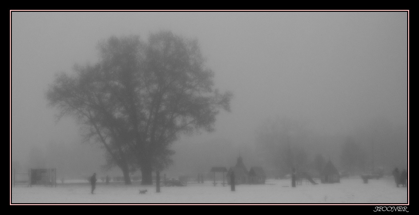 photo "About a fog" tags: black&white, misc., 