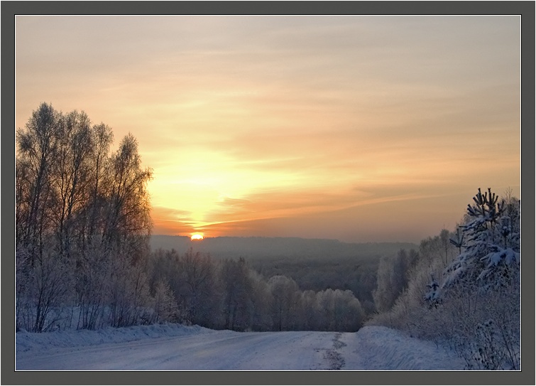 фото "Зимний рассвет" метки: пейзаж, зима