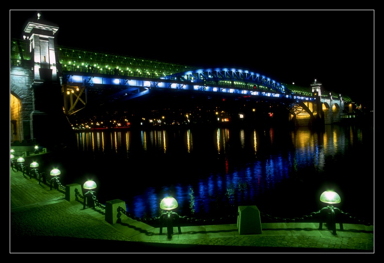 photo "Bridge of Pushkin" tags: landscape, architecture, night