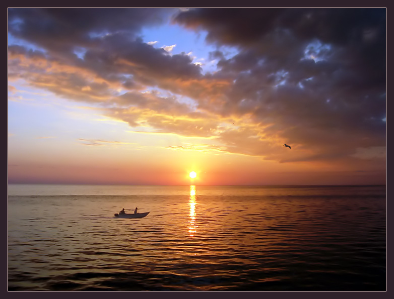 photo "Returning" tags: landscape, clouds, sunset