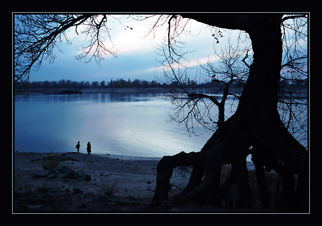 photo "Mood in blue" tags: landscape, sunset, water
