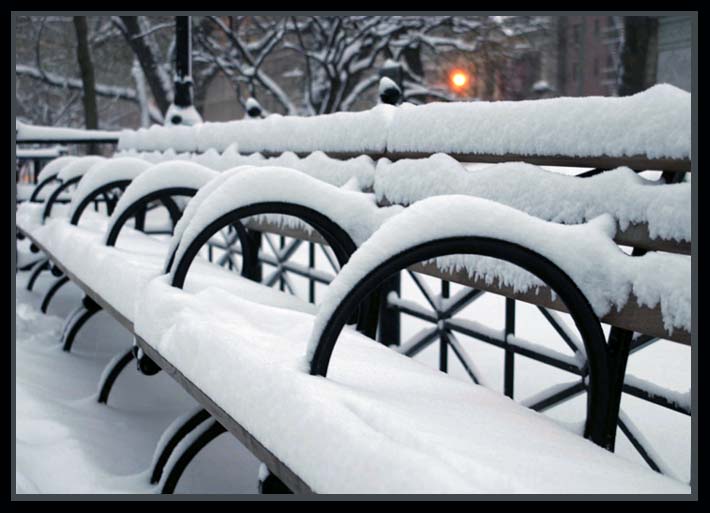 фото "Lonely Bench" метки: пейзаж, архитектура, зима