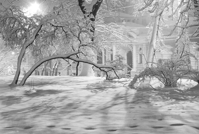 фото "Следы на первом снегу" метки: архитектура, пейзаж, ночь