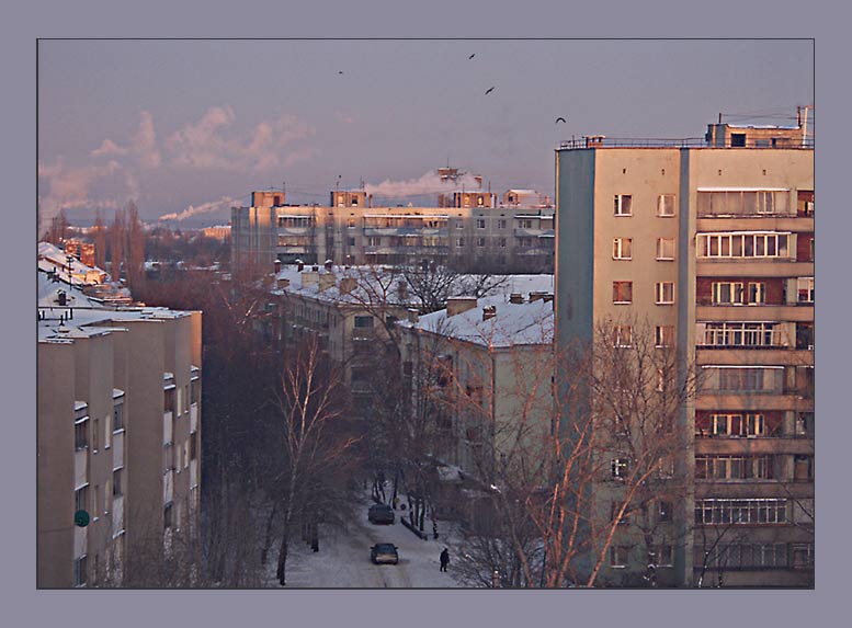 фото "Закат в городе" метки: пейзаж, архитектура, закат