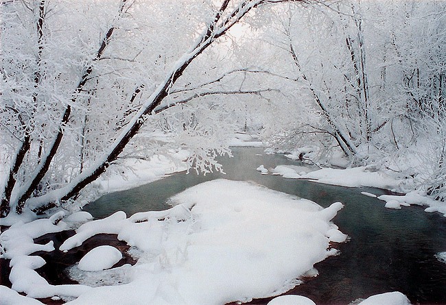 photo "The winter river" tags: misc., landscape, winter