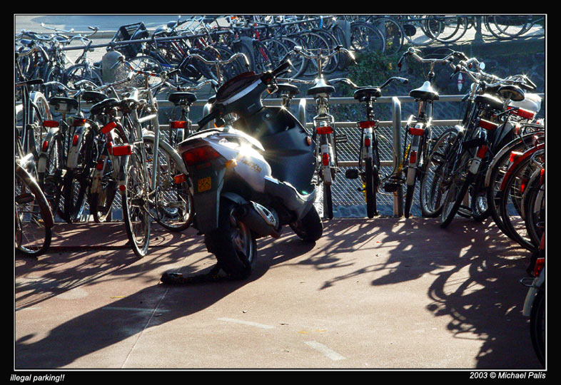 photo "Illegal Parking!!" tags: travel, abstract, Europe