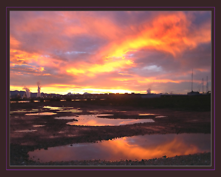фото "sunrisepuddles" метки: пейзаж, абстракция, вода