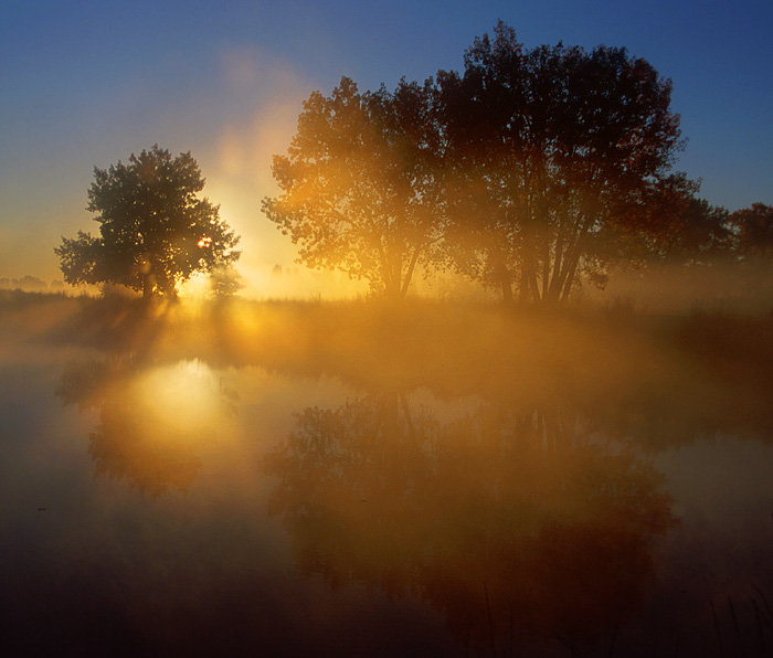 photo "Sunrise Ghosts" tags: landscape, sunset, water