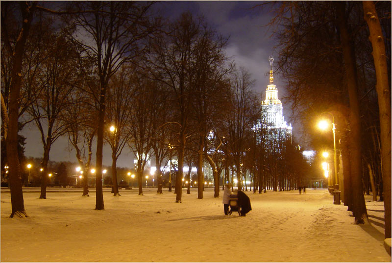 photo "Silent winter evening..." tags: architecture, landscape, winter