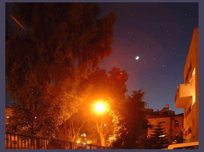 фото "Свет Далеких Планет и уличных фонарей." метки: пейзаж, ночь