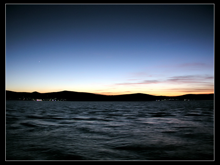 photo "Sunset with a star" tags: landscape, sunset, water