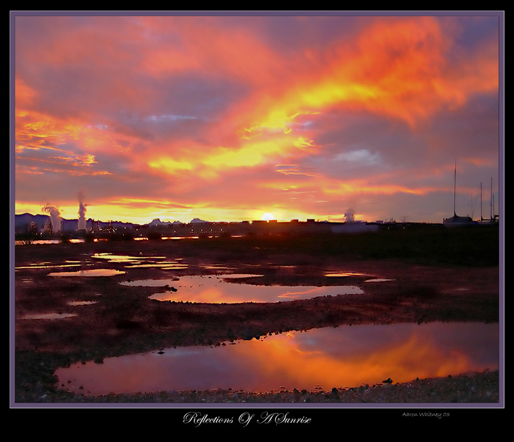 фото "Reflections of a sunrise (redux)" метки: пейзаж, фотомонтаж, закат