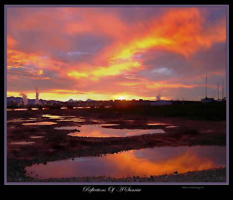 photo "Reflections of a sunrise (redux)" tags: landscape, montage, sunset