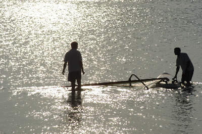 photo "home ahoy!!, sails down for the day" tags: landscape, water