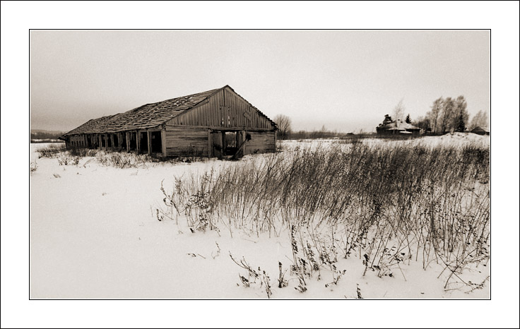 photo "Russian village #5" tags: genre, landscape, winter