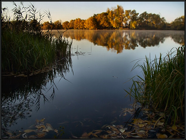 photo "Small harbour." tags: landscape, autumn, water