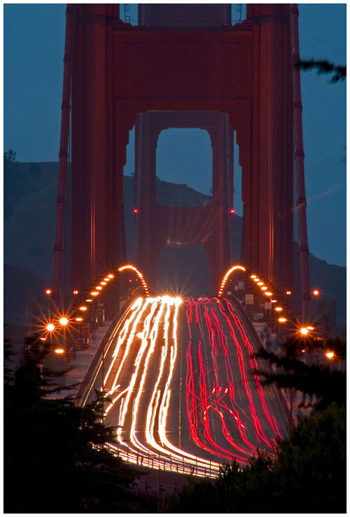 фото "Golden Gate Bridge" метки: путешествия, пейзаж, Северная Америка, ночь