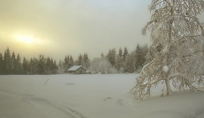 фото "у леса на опушке жила зима в избушке" метки: пейзаж, путешествия, Европа, зима