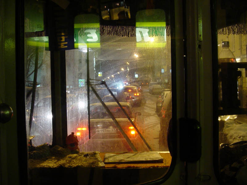 photo "Traffic Jam" tags: architecture, landscape, night