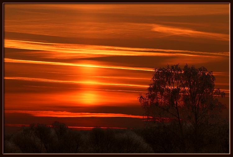 photo "January Sunset 1" tags: landscape, sunset