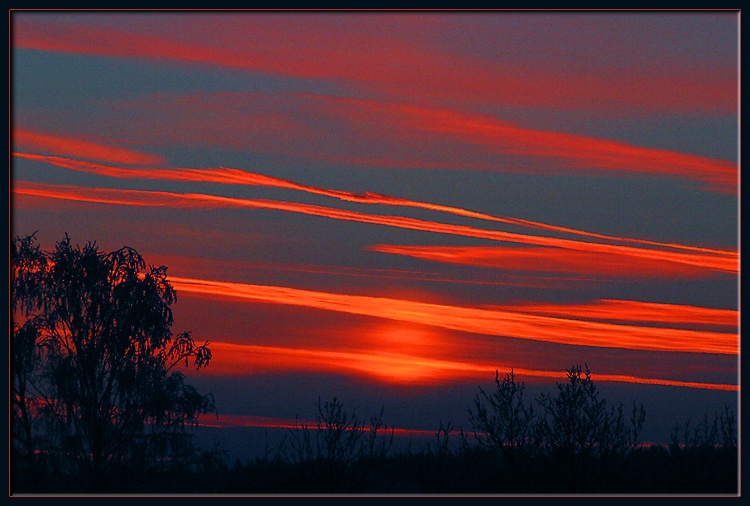 photo "January Sunset 2" tags: landscape, sunset