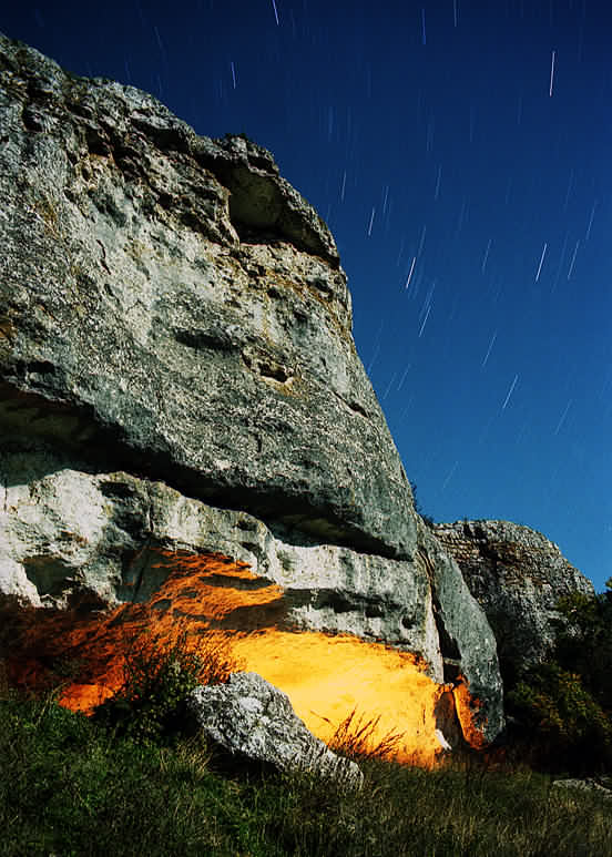 photo "La pluie des &eacute;toiles" tags: landscape, night