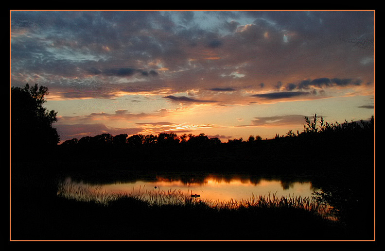 photo "*****" tags: landscape, sunset, water