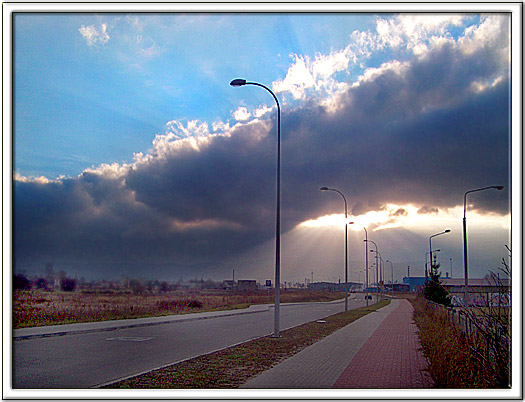 photo "The sun in clouds" tags: landscape, clouds