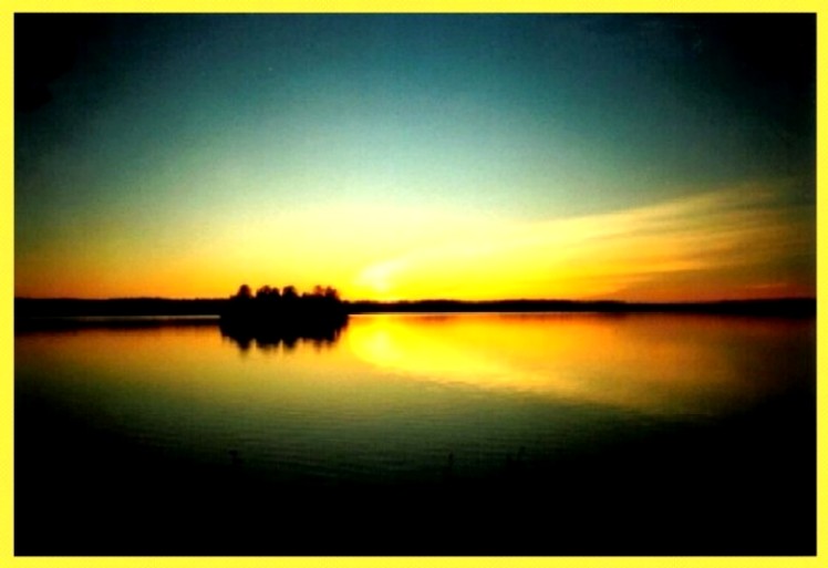 photo "Golden sunset. Oreh lake" tags: landscape, sunset, water