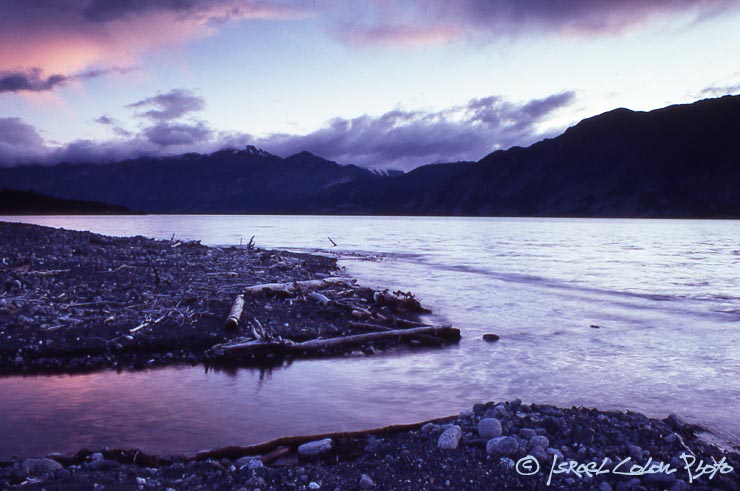 фото "Kluane Lake, Yukon Territories" метки: пейзаж, вода, закат