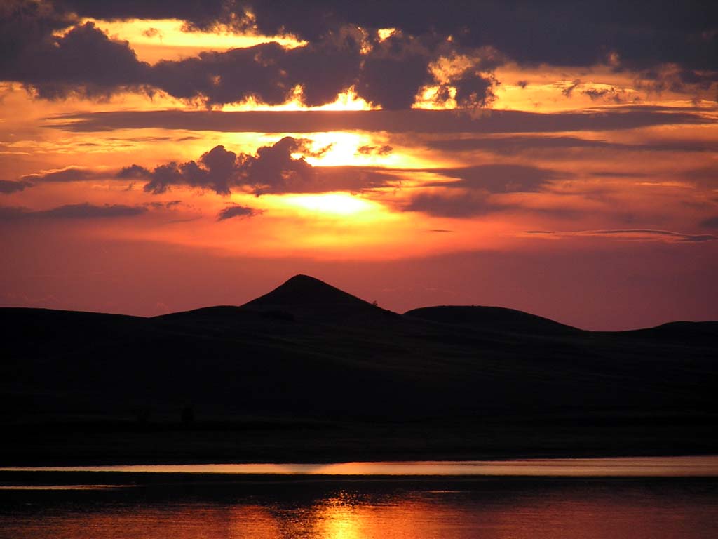 photo "Decline in steppes of Khakassia" tags: landscape, nature, sunset