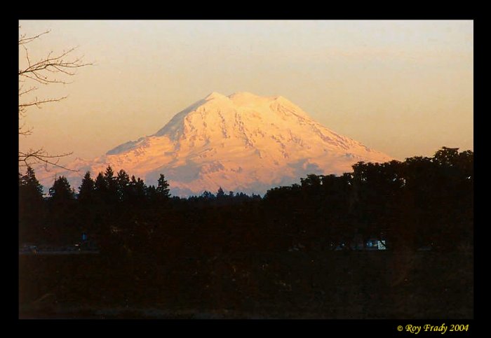 photo "The orange cone" tags: landscape, mountains, sunset