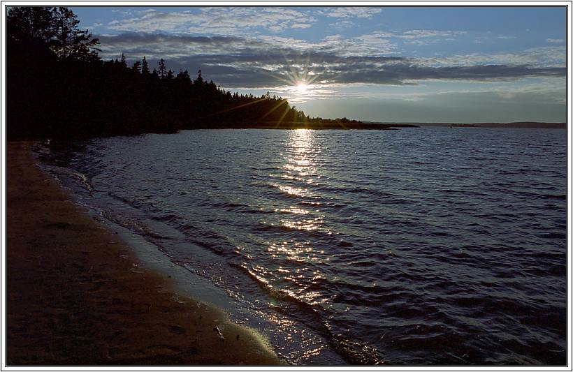 photo "Sundown rays" tags: landscape, sunset, water