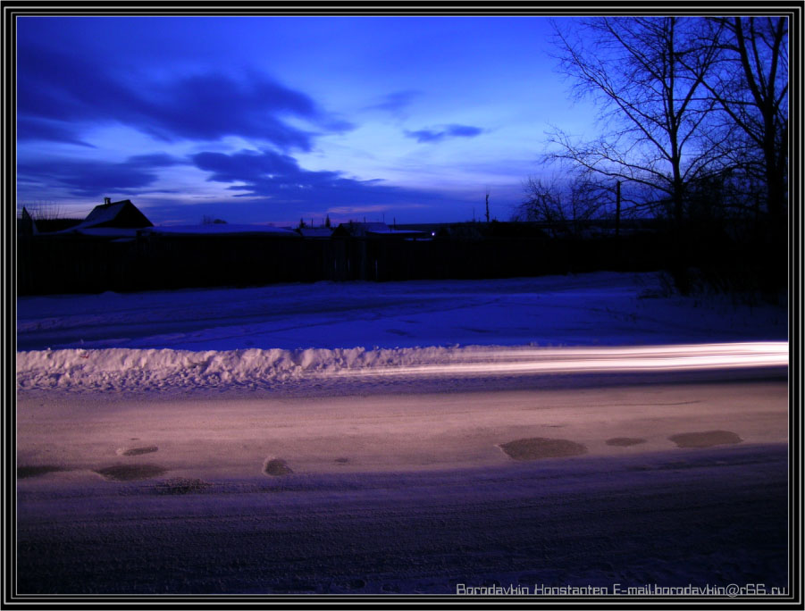 фото "вечер" метки: пейзаж, закат, зима