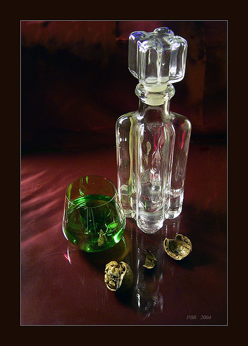 photo "SHartrez and gin, almost released from a bottle" tags: still life, 