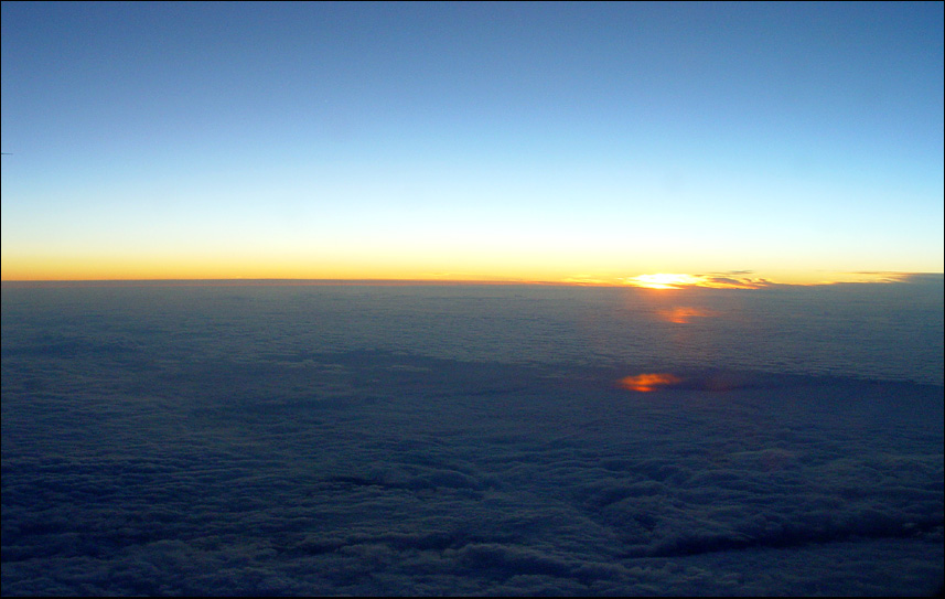 photo "sunset from the sky" tags: landscape, clouds, sunset
