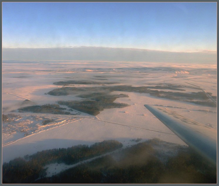 photo "Dawn above clouds" tags: montage, landscape, sunset