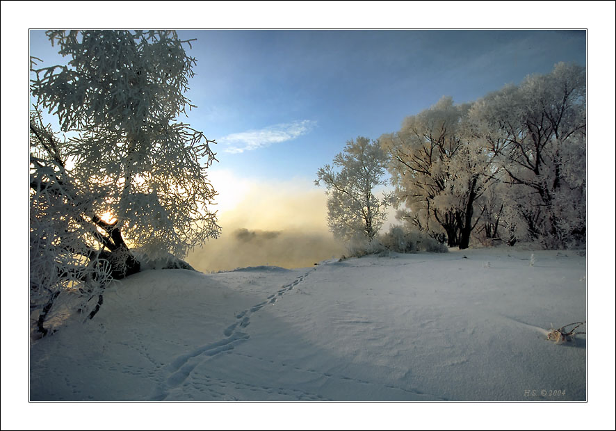 фото "Тропой фотографа" метки: пейзаж, закат, зима