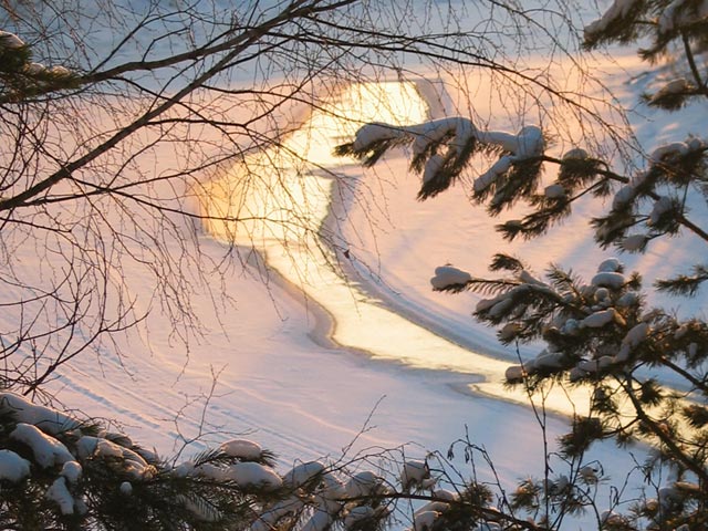 photo "Moscow River" tags: landscape, winter