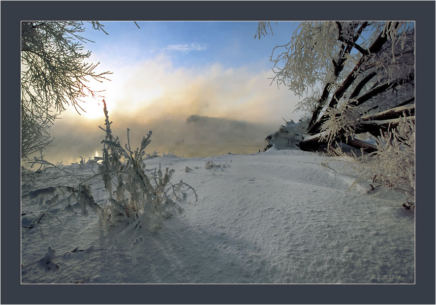 фото "На рассвете" метки: пейзаж, закат, зима