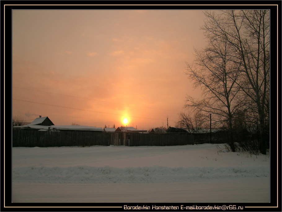 photo "Decline" tags: landscape, sunset, winter