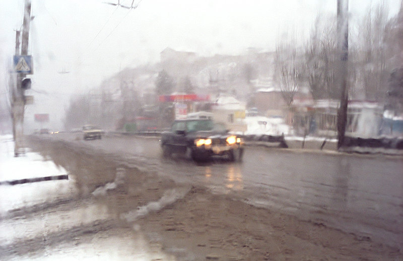 photo "Snow and slush..." tags: landscape, nature, winter