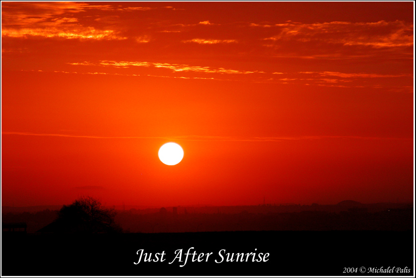 photo "Just after sunrise" tags: landscape, misc., sunset