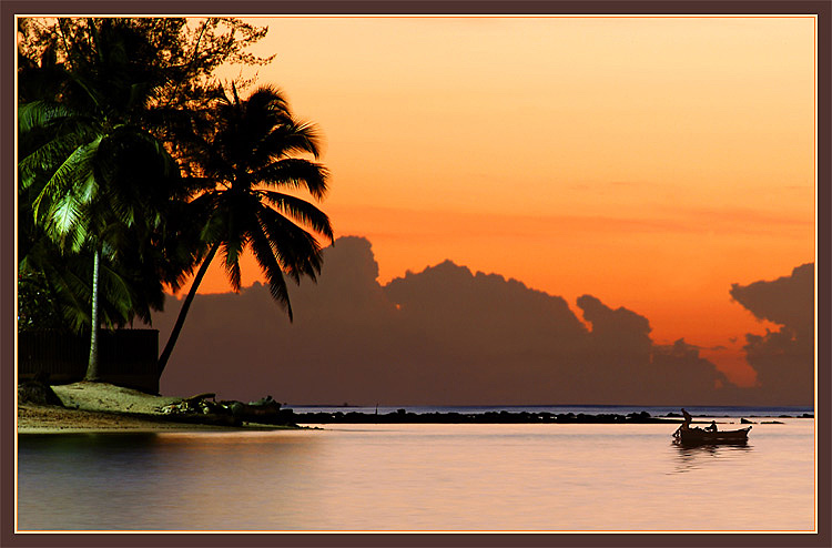 photo "Fishing" tags: landscape, sunset, water