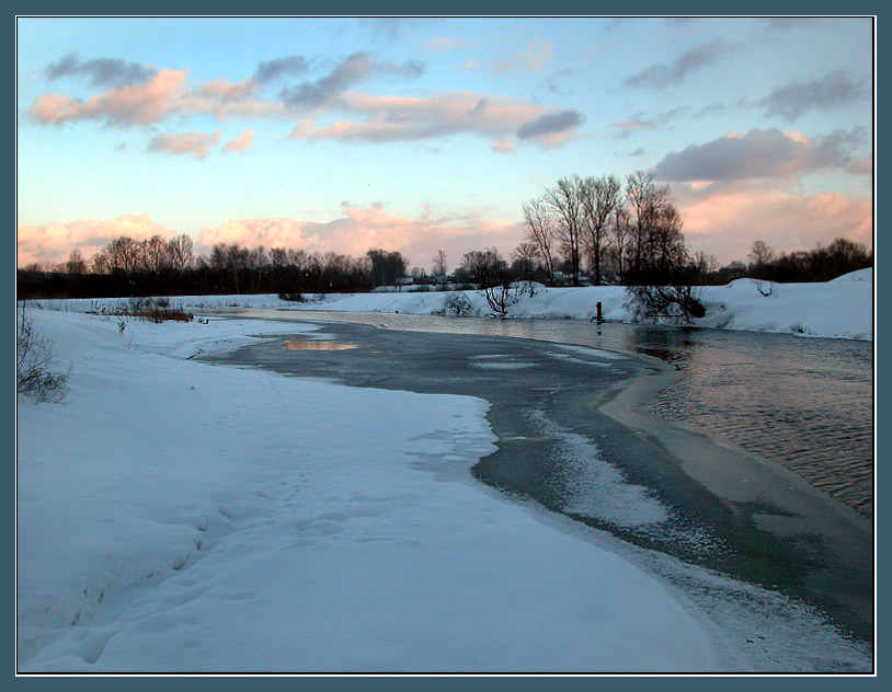 photo "March evening" tags: landscape, spring, water