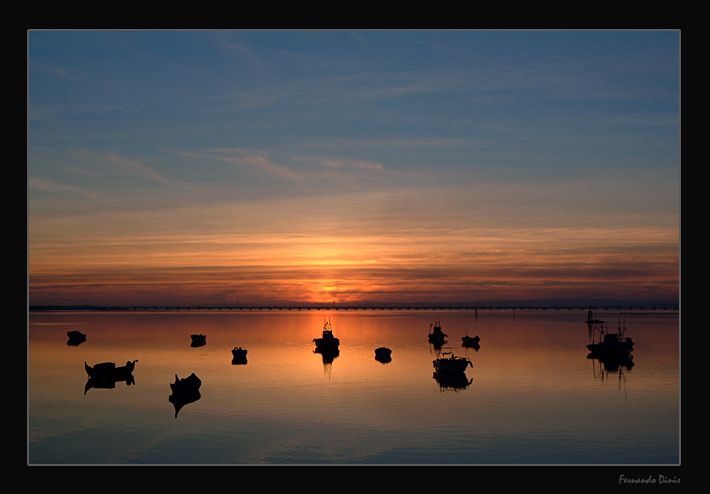 photo "Calm day" tags: landscape, sunset, water