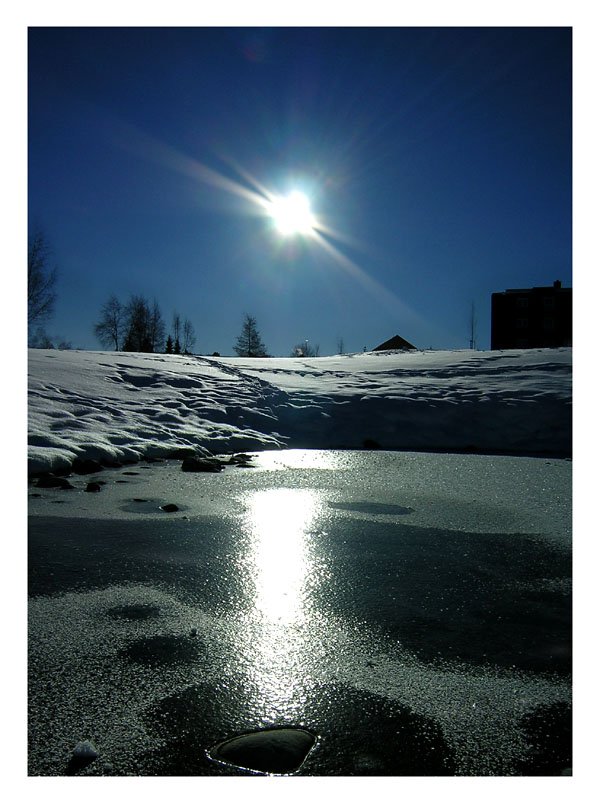 photo "Sun reflection" tags: landscape, winter